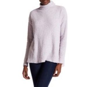 Joseph A. Light Purple Textured Cowl Neck Sweater